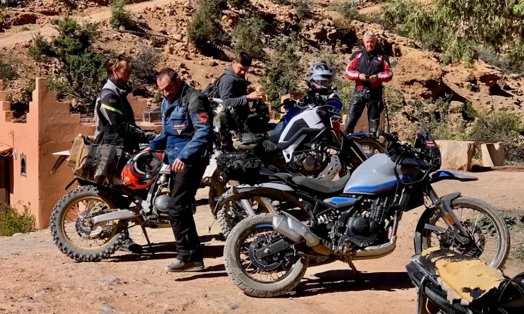 Keni Rides adventure motorcycle on Moroccan roads